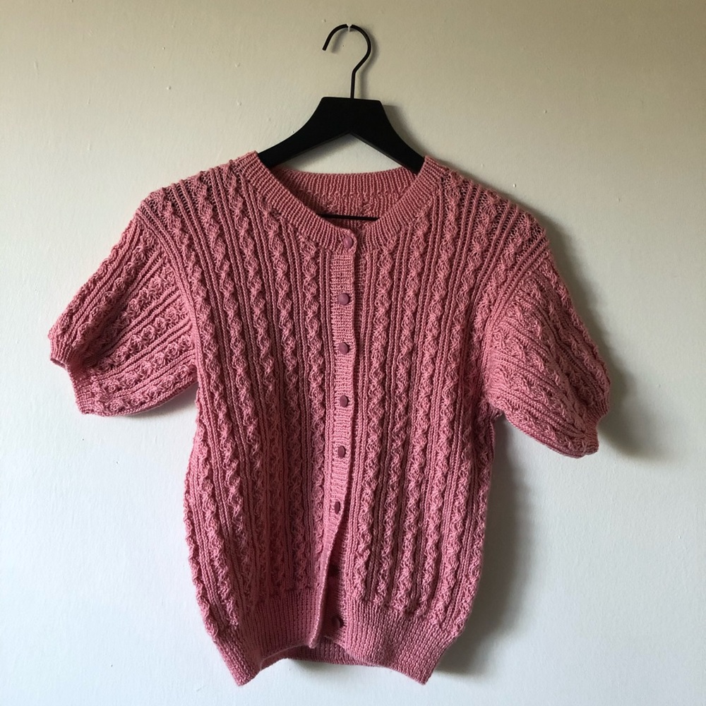 Vintage Chunky Pink Knit